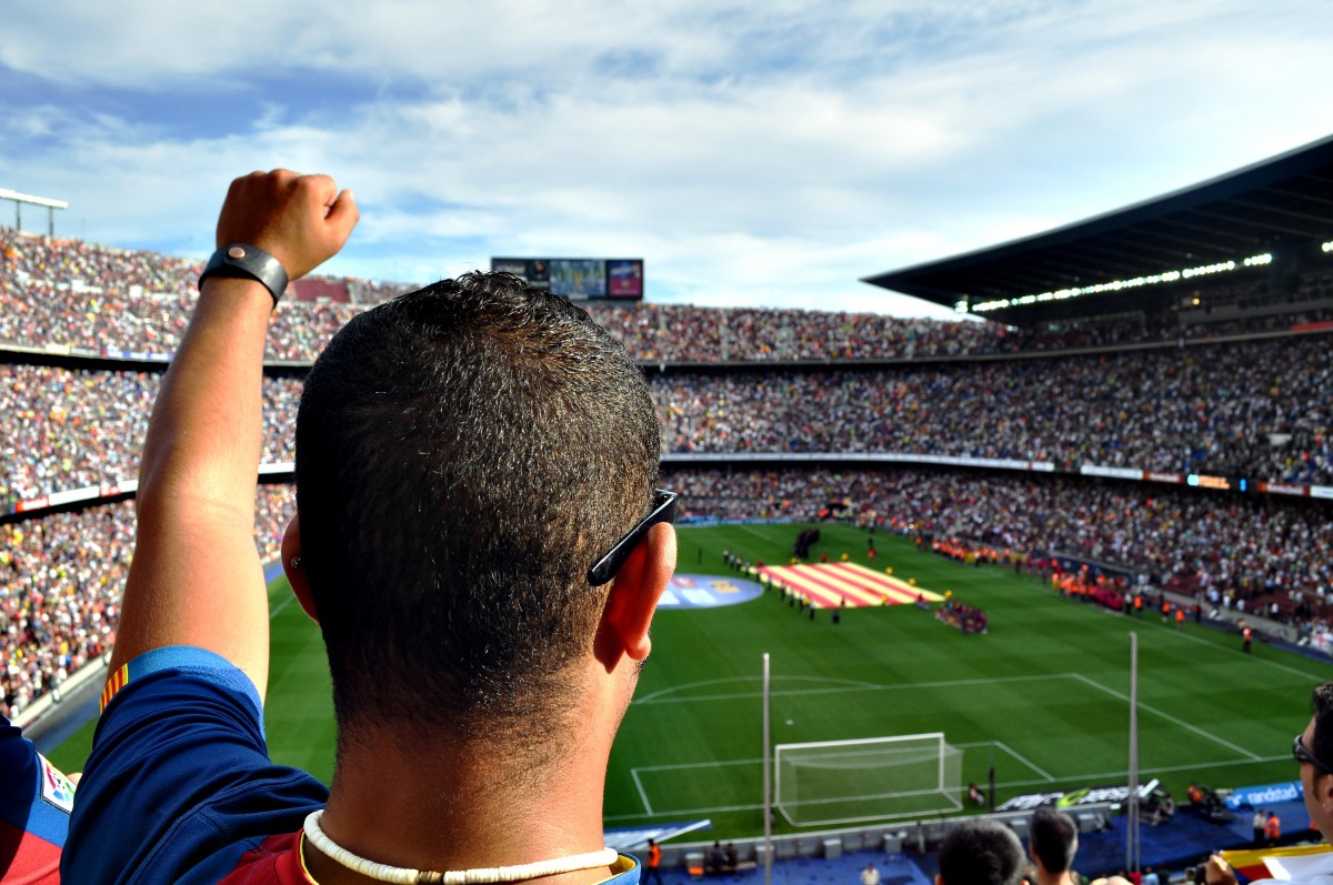 La Liga football match at FC Barcelona